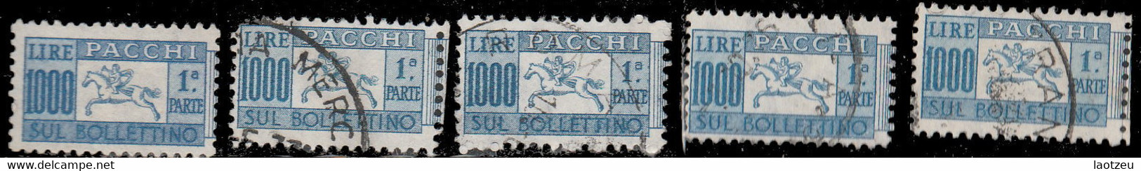 Italie Colis Postaux 1956. ~ CP 89 (par 5) - 1 000 L. Cor De Chasse - Postpaketten