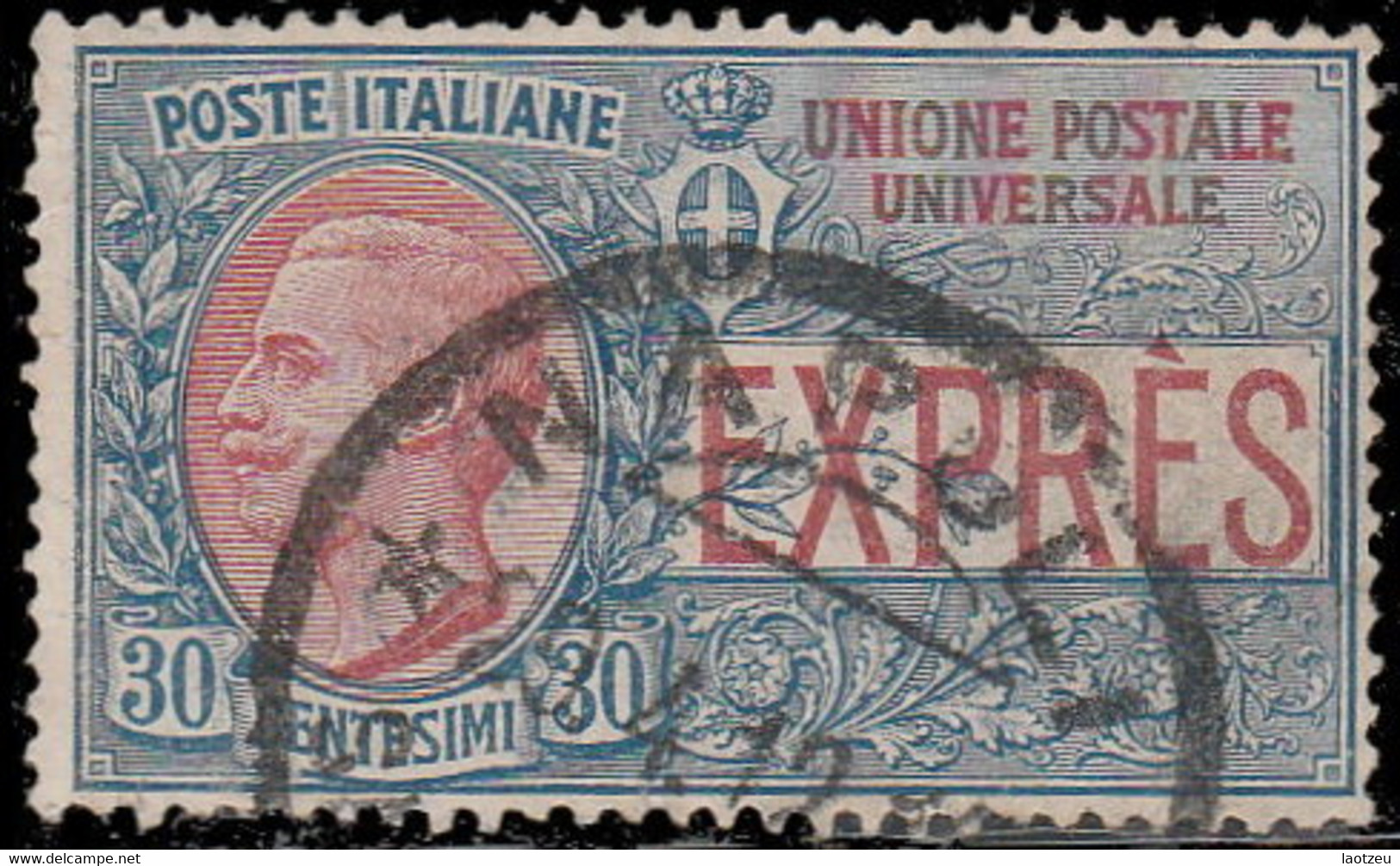 Italie Exprès 1908. ~ Ex 2 - Victor-Emmanuel III - Poste Exprèsse