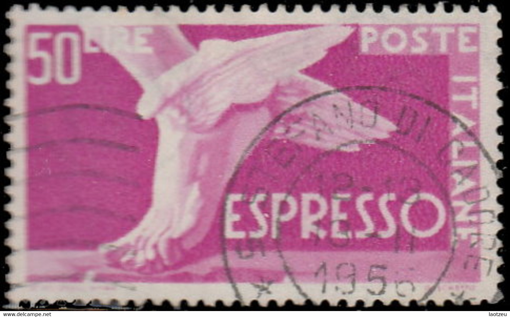 Italie Exprès 1955. ~ Ex 38 (par 5) - Pied Ailé - Express Mail
