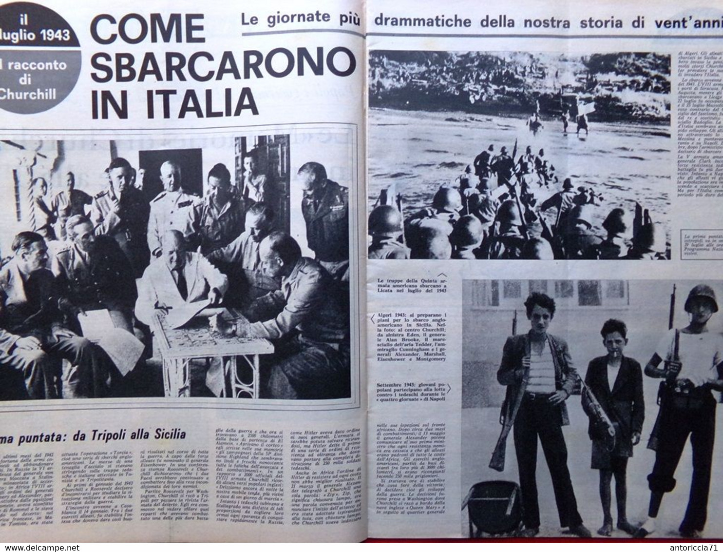 Radiocorriere TV Del 28 Luglio 1963 Churchill Caduta Fascismo Mascagni Modugno - Televisión