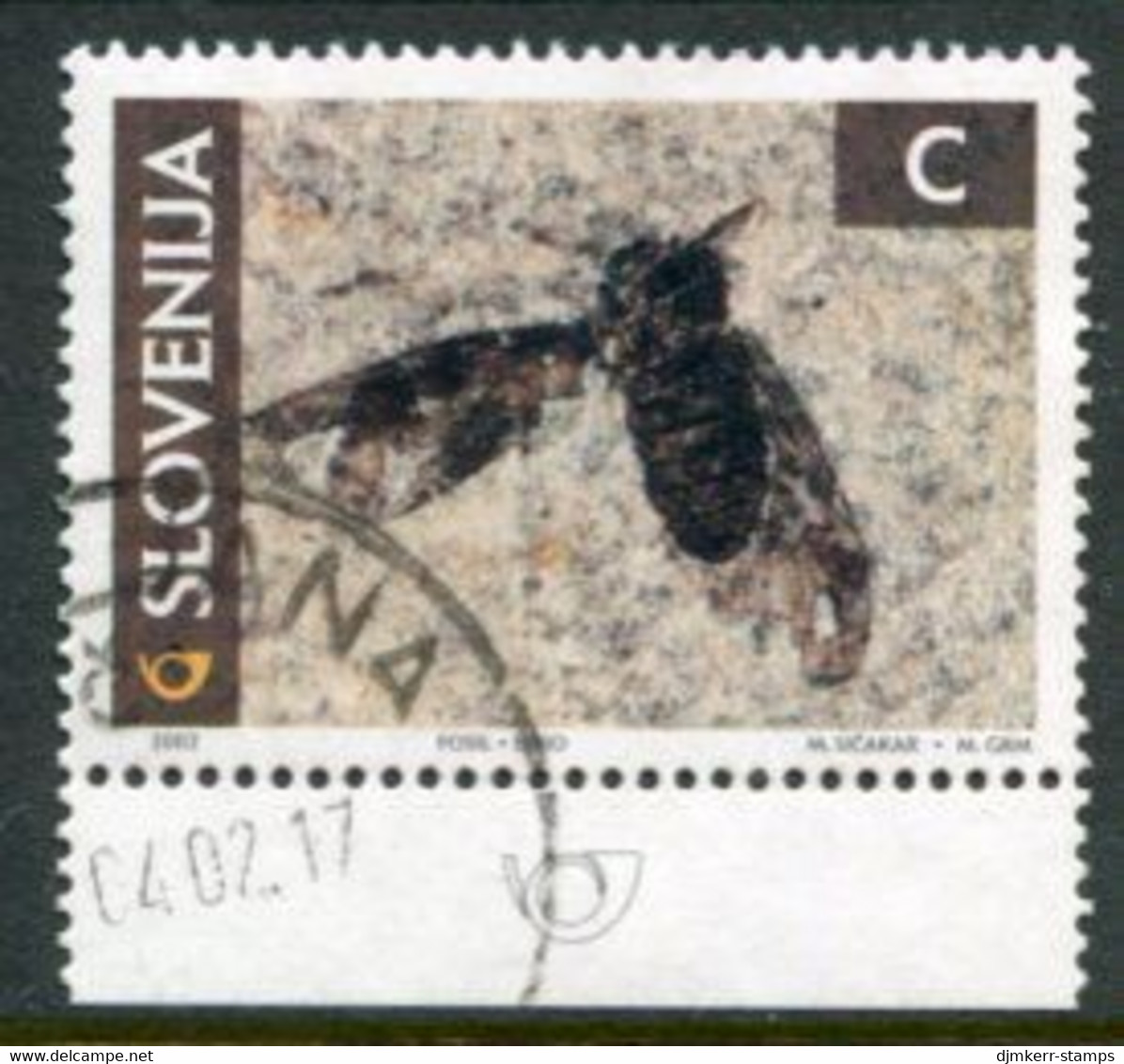 SLOVENIA 2002 Insect Fossil Used  Michel 394 - Slovénie