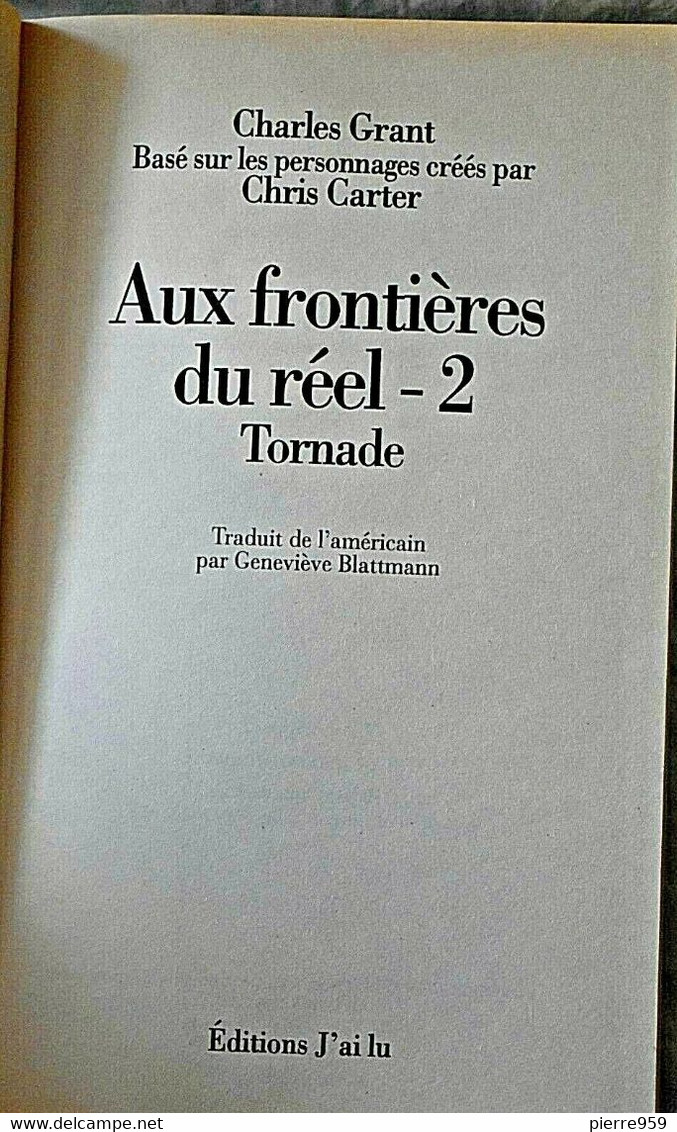 Aux Frontières Du Réel 2 - Tornade - Charles Grant - J'ai Lu