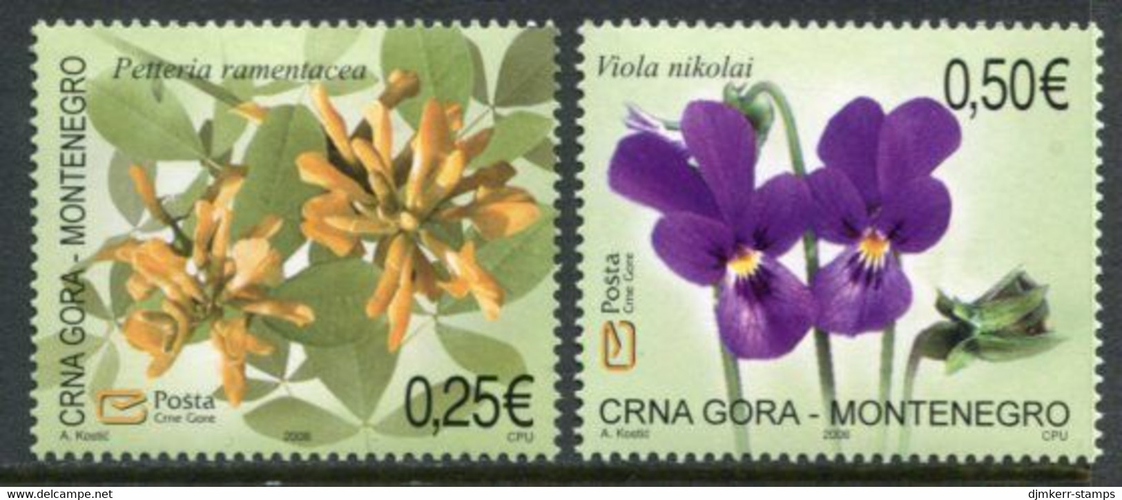 MONTENEGRO  2006 Flora MNH / **.  Michel 114-15 - Montenegro
