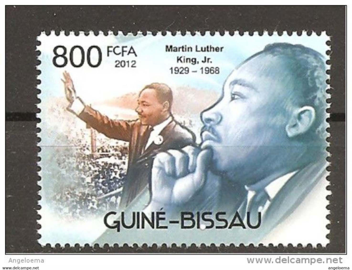 GUINEA-BISSAU - 2012 MARTIN LUTHER KING Premio Nobel Pace 1964 Nuovo** MNH - Martin Luther King
