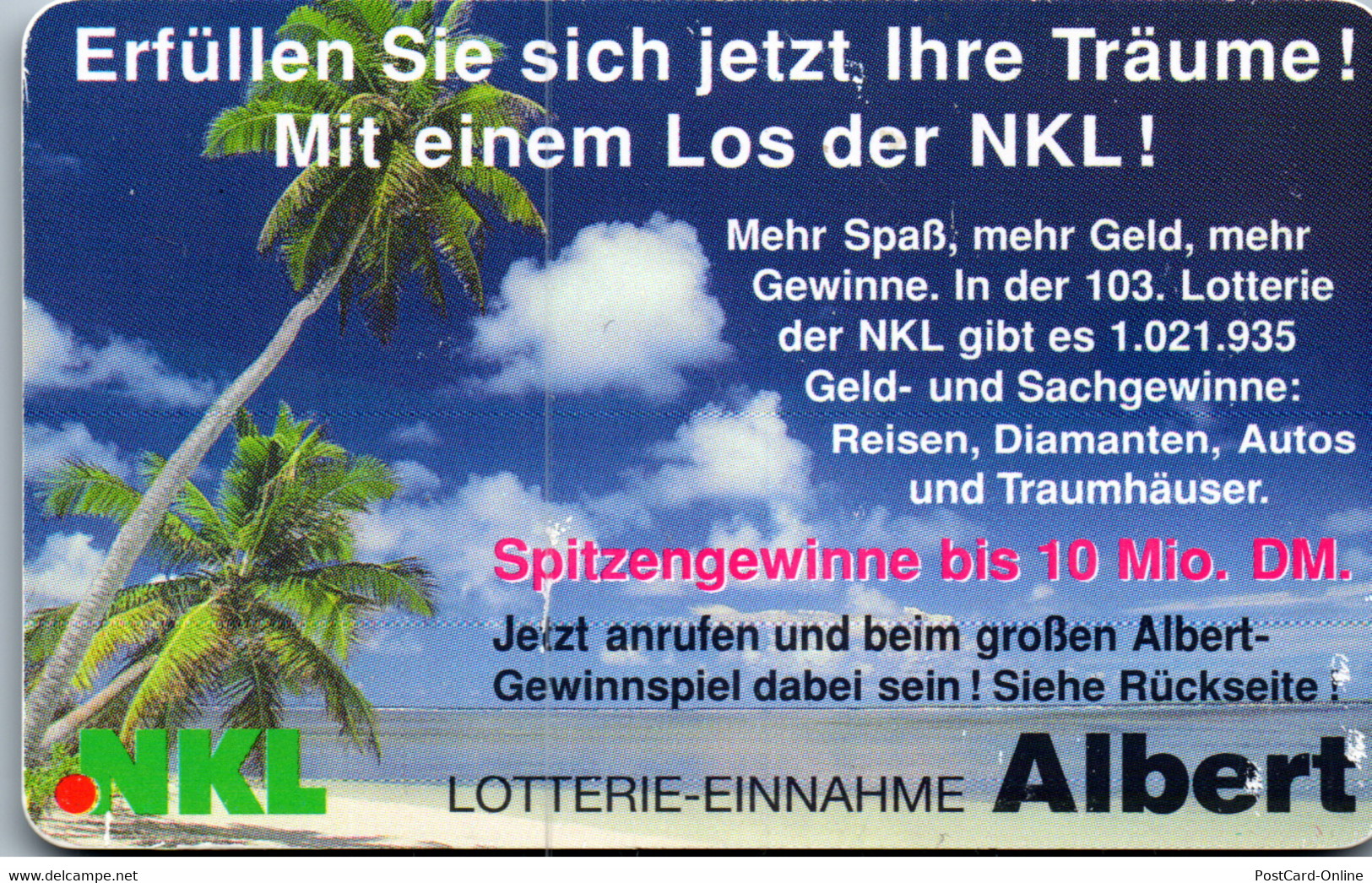 27129 - Deutschland - NKL , Lotterie - Einnahme Albert - R-Reeksen : Regionaal