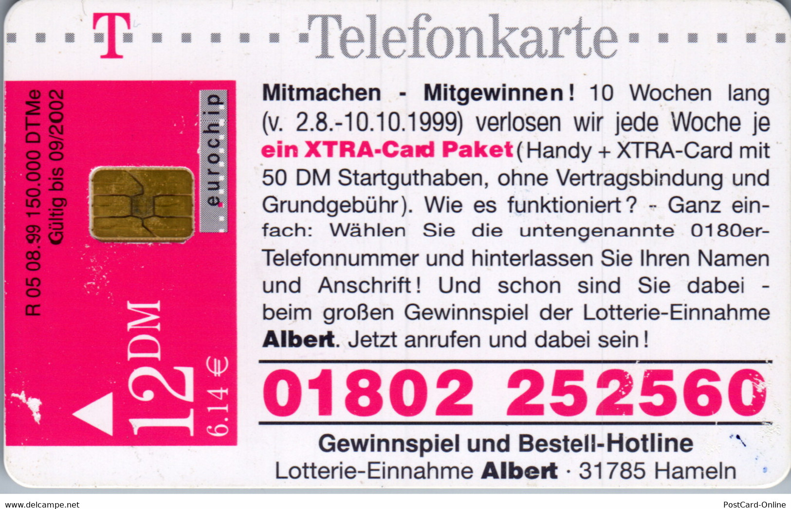 27129 - Deutschland - NKL , Lotterie - Einnahme Albert - R-Series : Régionales