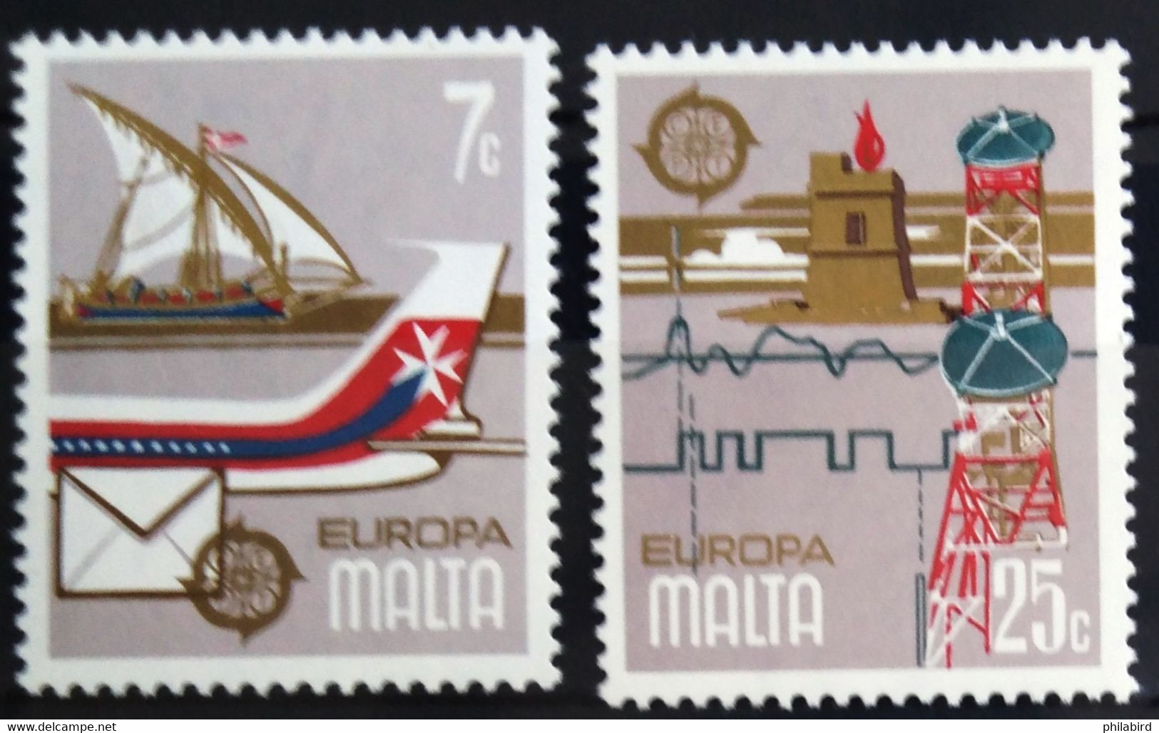 EUROPA 1979 - MALTE                N° 583/584                     NEUF** - 1979