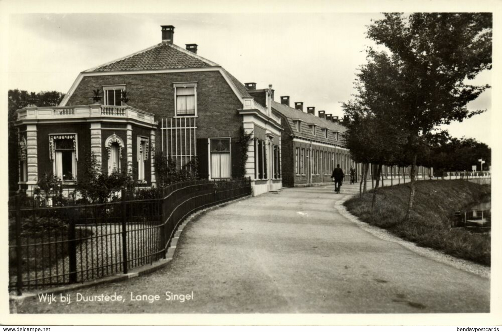 Nederland, WIJK BIJ DUURSTEDE, Lange Singel (1950s) Ansichtkaart - Wijk Bij Duurstede