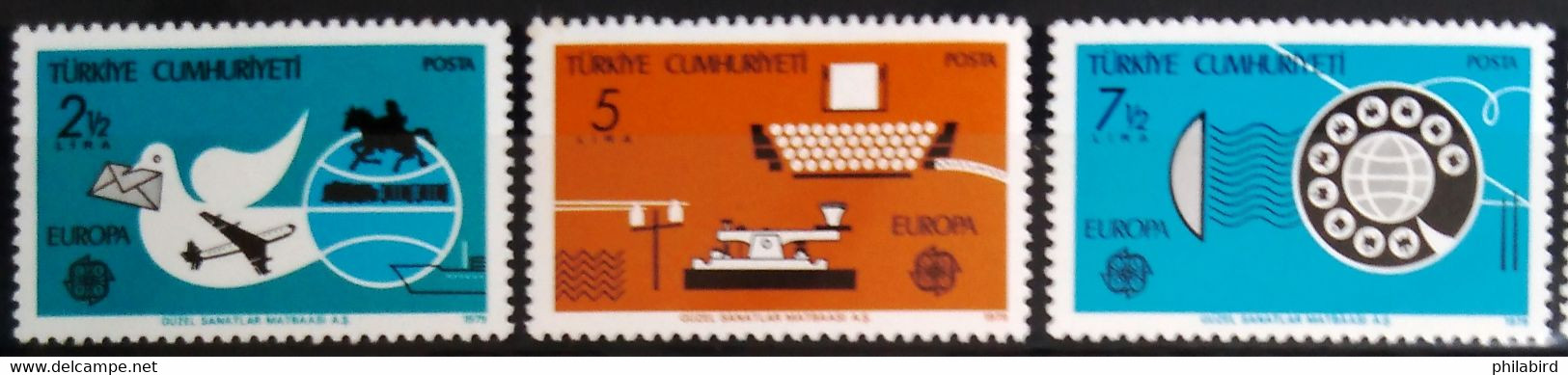 EUROPA 1979 - TURQUIE                N° 2246/2248                    NEUF** - 1979