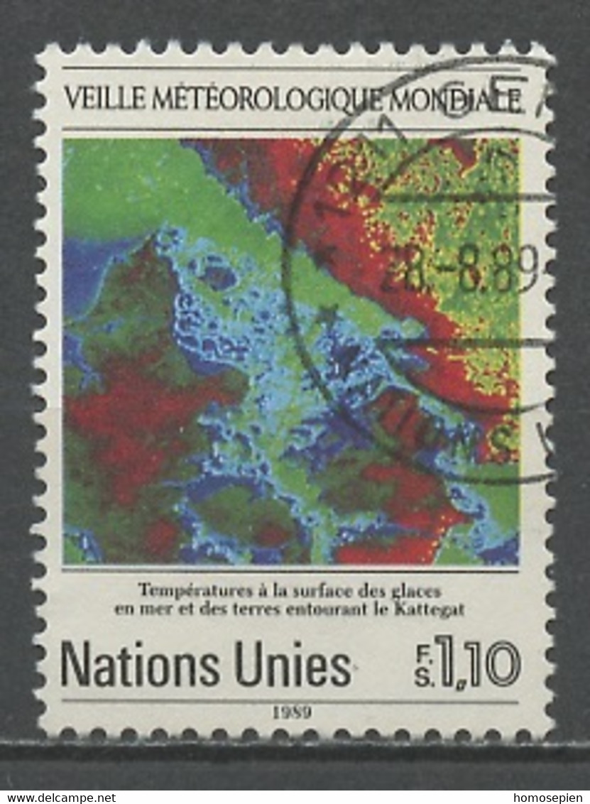 NU Genève - Vereinte Nationen 1989 Y&T N°177 - Michel N°177 (o) - 1,10f Météorologie - Gebruikt
