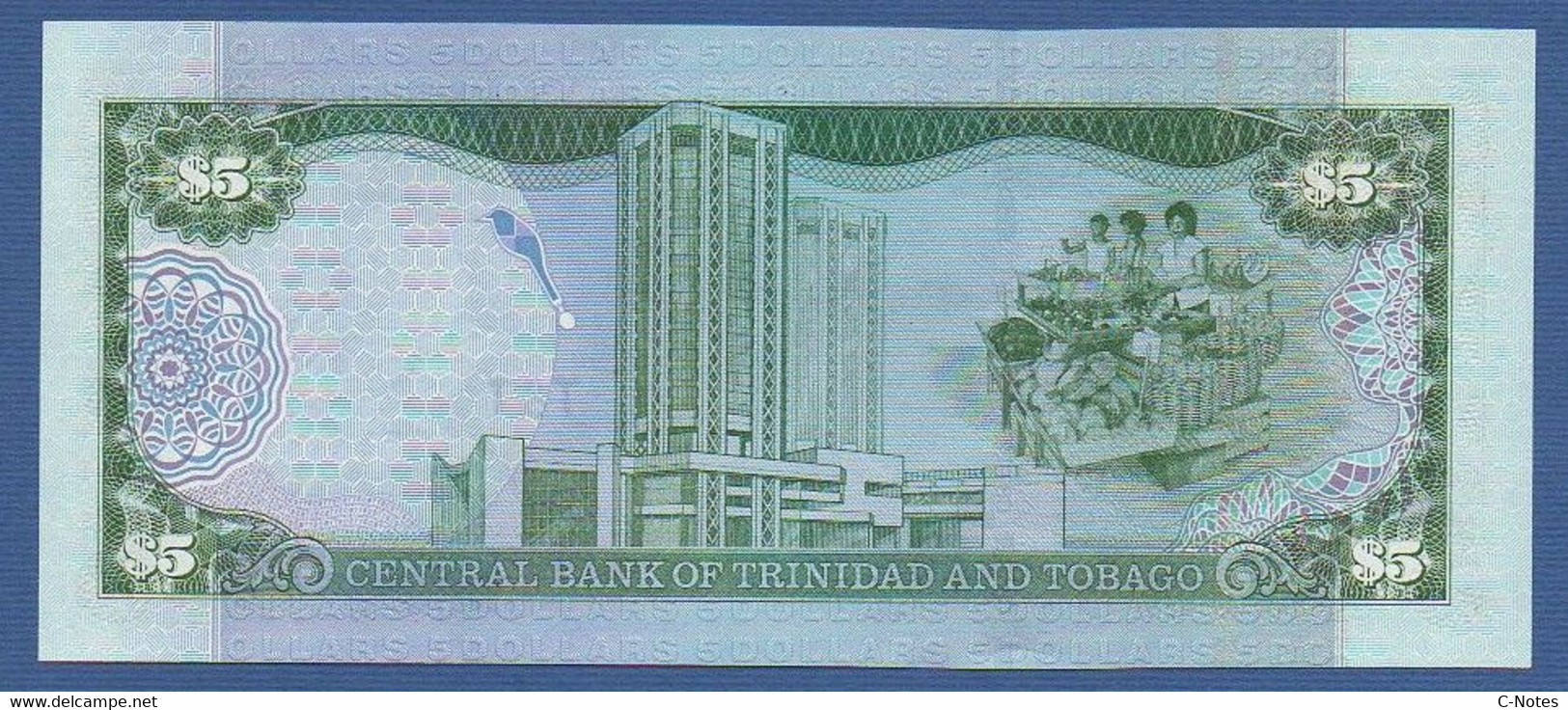 TRINIDAD & TOBAGO - P.42b – 5 Dollars 2002 UNC, Serie AM510295 - Trinidad & Tobago