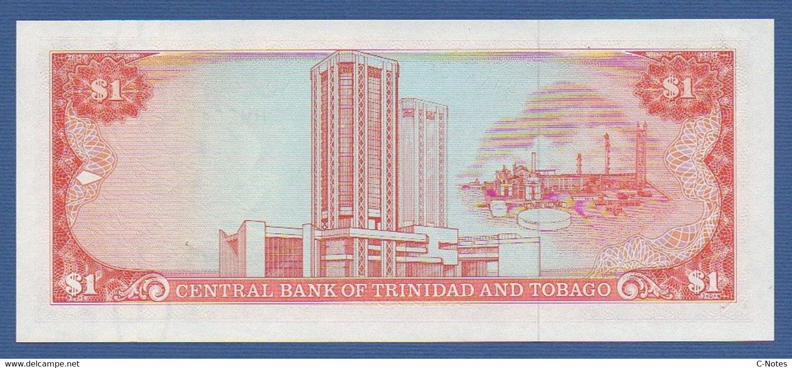 TRINIDAD & TOBAGO - P.36c – 1 Dollar ND (1985) "Chap. 79.02 - Arms" Issue UNC, Serie HW201572 - Trinidad En Tobago