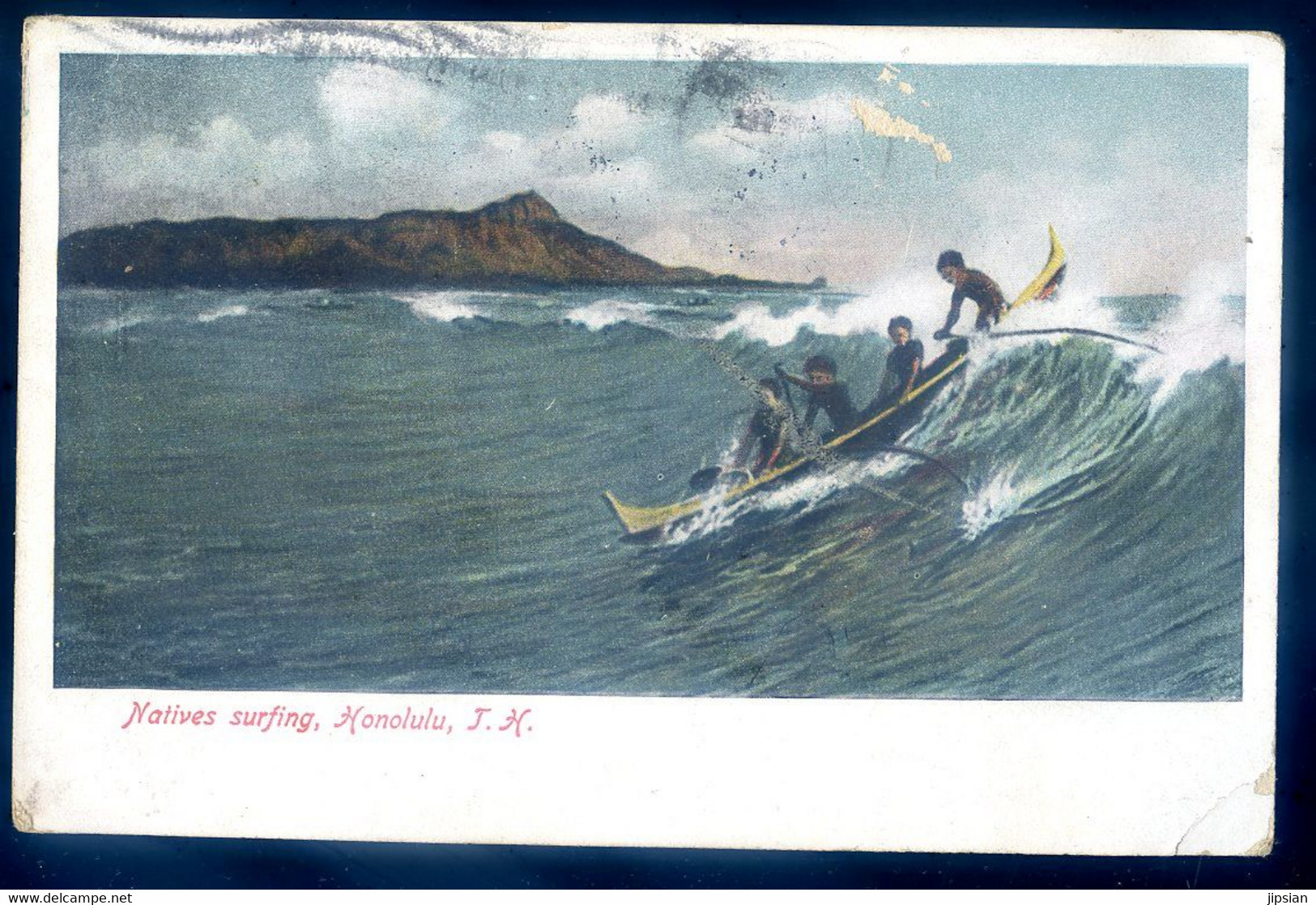 Cpa USA  Hawaii , Natives Surfing ,  Honolulu      JA22-67 - Honolulu