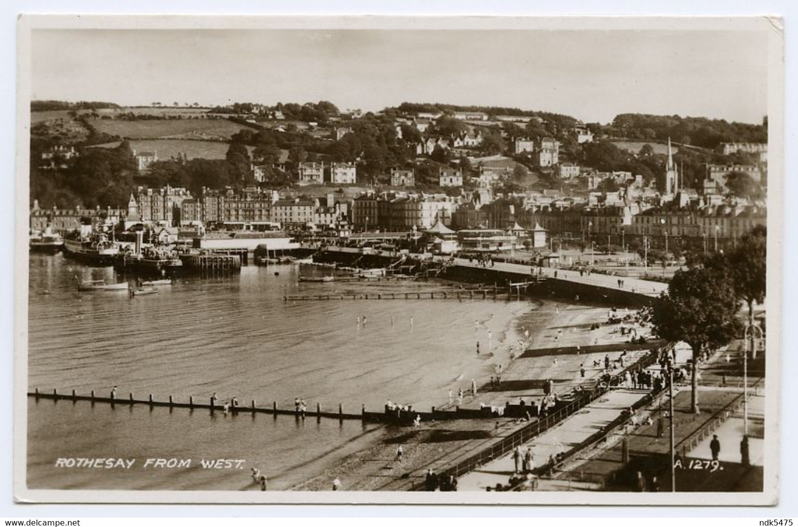 ISLE OF BUTE : ROTHESAY, FROM WEST / ADDRESS - EDINBURGH, BLINKBONNY AVENUE (HAWICK) - Bute