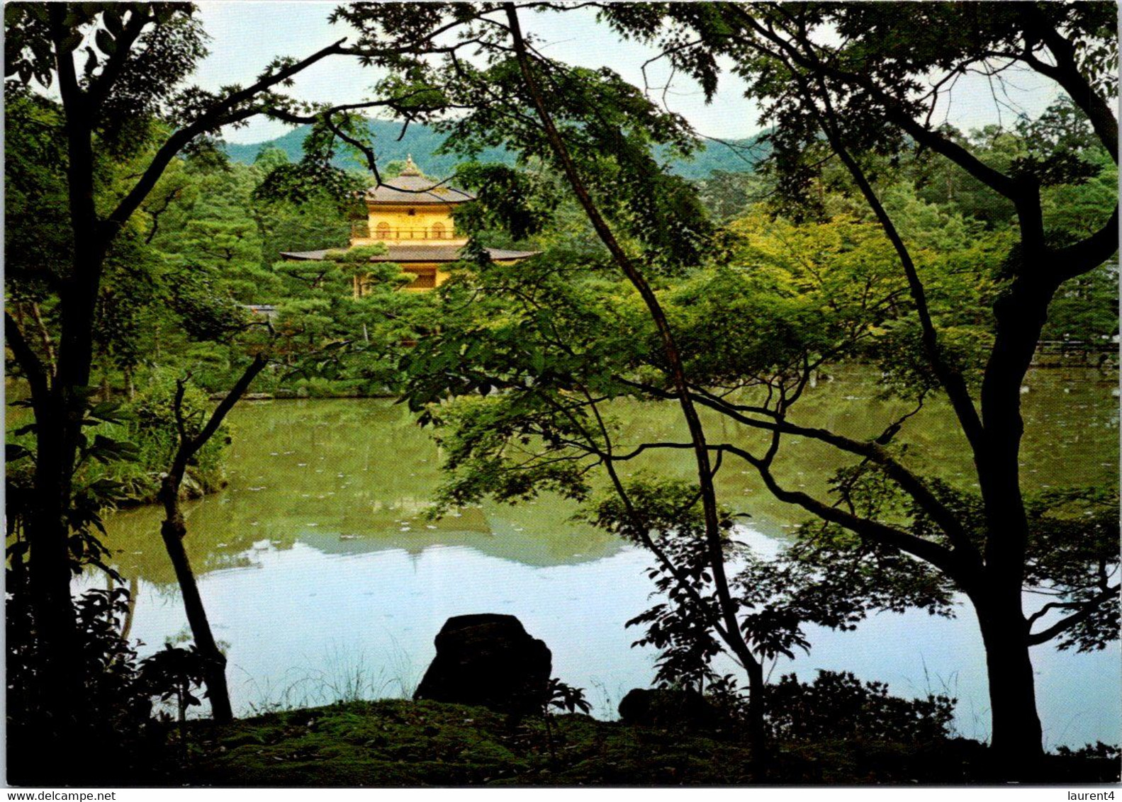 (1 F 10) Japan - Temple In Wood Near Lake - Buddhism