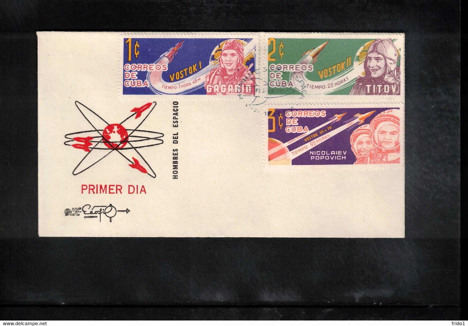 Cuba 1963 Space / Raumfahrt Russian Astronauts FDC - América Del Sur