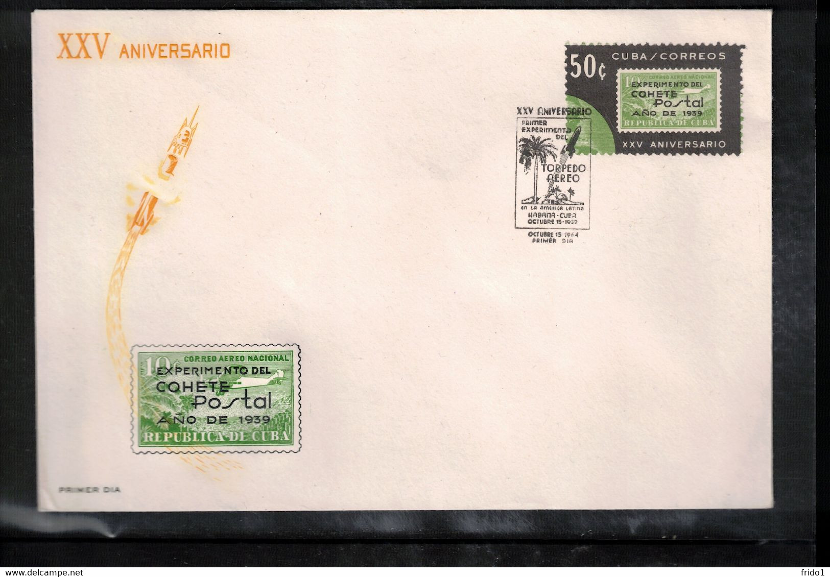 Cuba 1964 Space / Raumfahrt Anniversary Of The First Rocket Experiment From The Year 1939 FDC - Amérique Du Sud