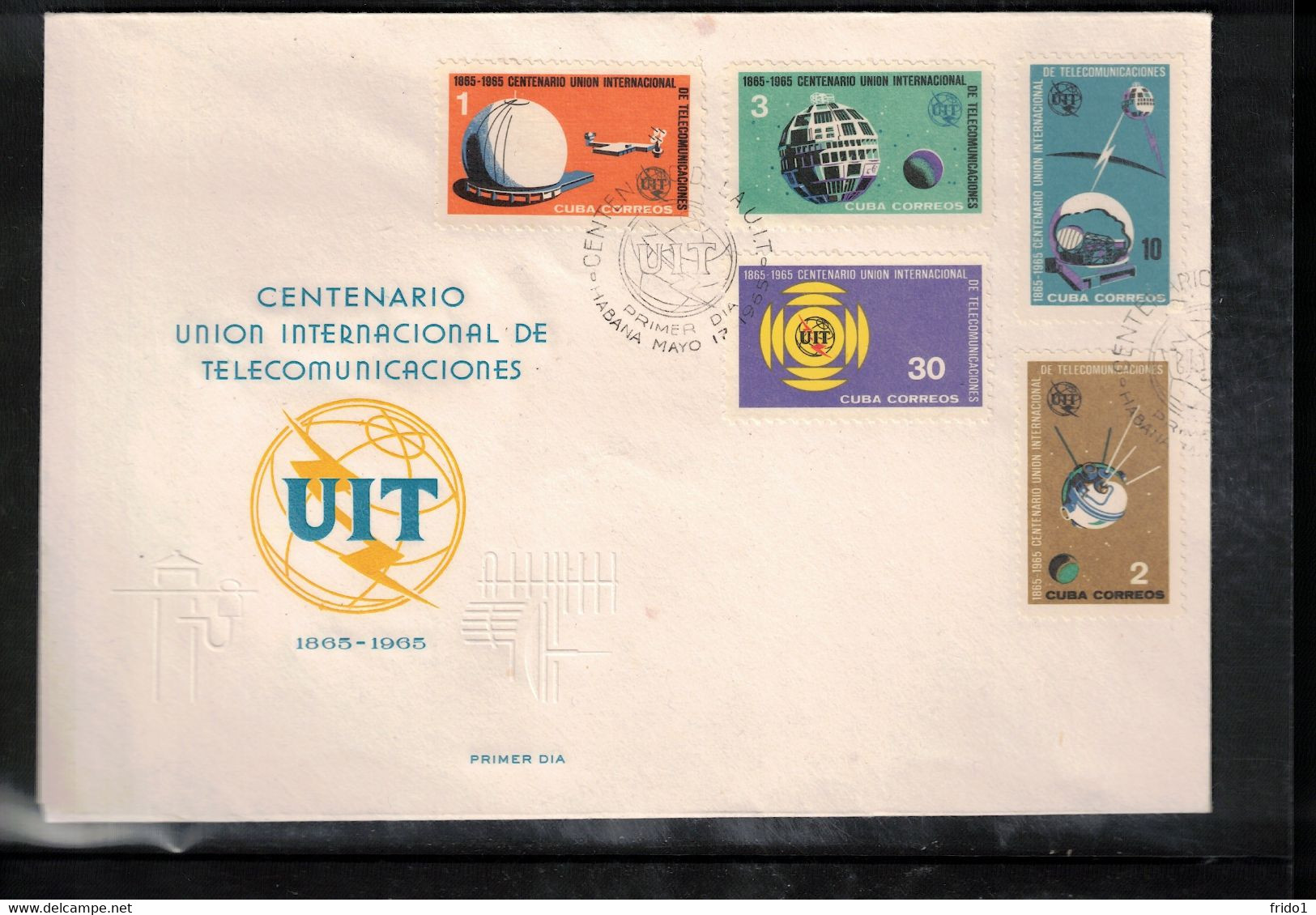 Cuba 1965 UIT / ITU Space / Raumfahrt  FDC - Sud America