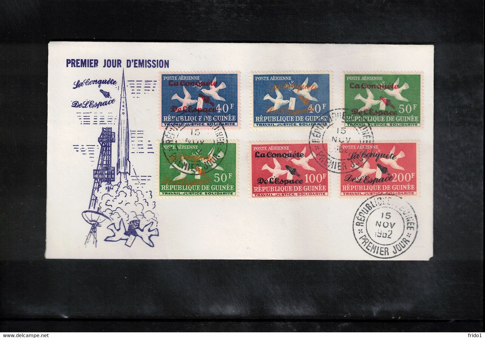Guinea 1962 Space / Raumfahrt Exploration Of The Space FDC - Afrika