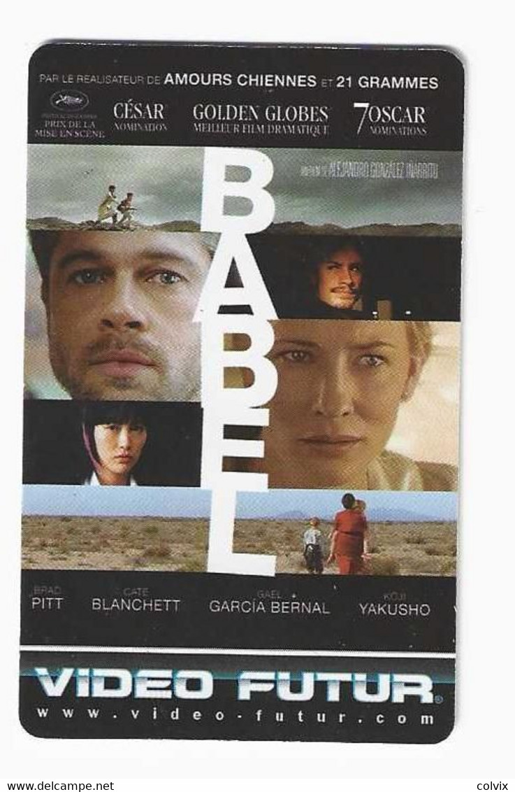 VF 322 VIDEO FUTUR BABEL, Brad Pitt, Cate Blanchett Film 2006 - Autres & Non Classés
