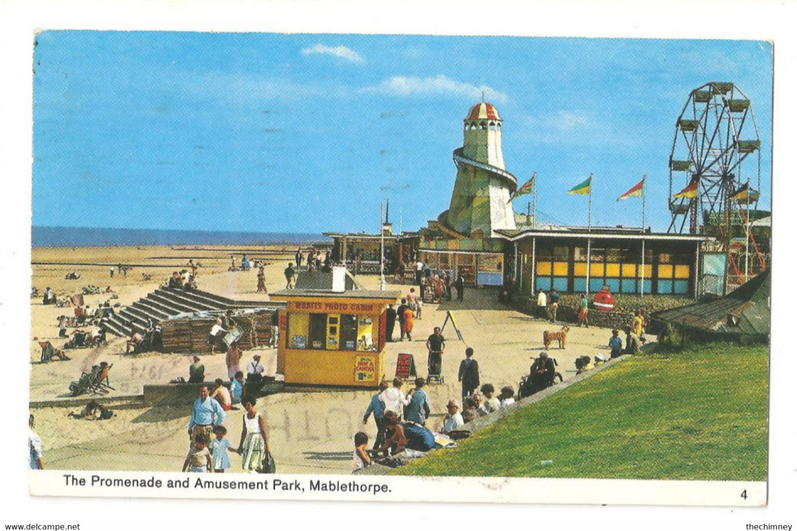 Mablethorpe Amusement Park Fairground Used With Stamp 1974 Lincolnshire - Andere & Zonder Classificatie