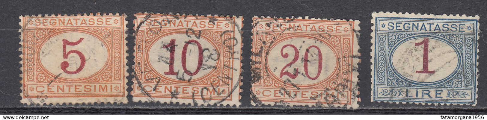 ITALIA - Segnatasse - Lotto Di 4 Valori Usati: Yvert 5/7 E 13. - Postage Due