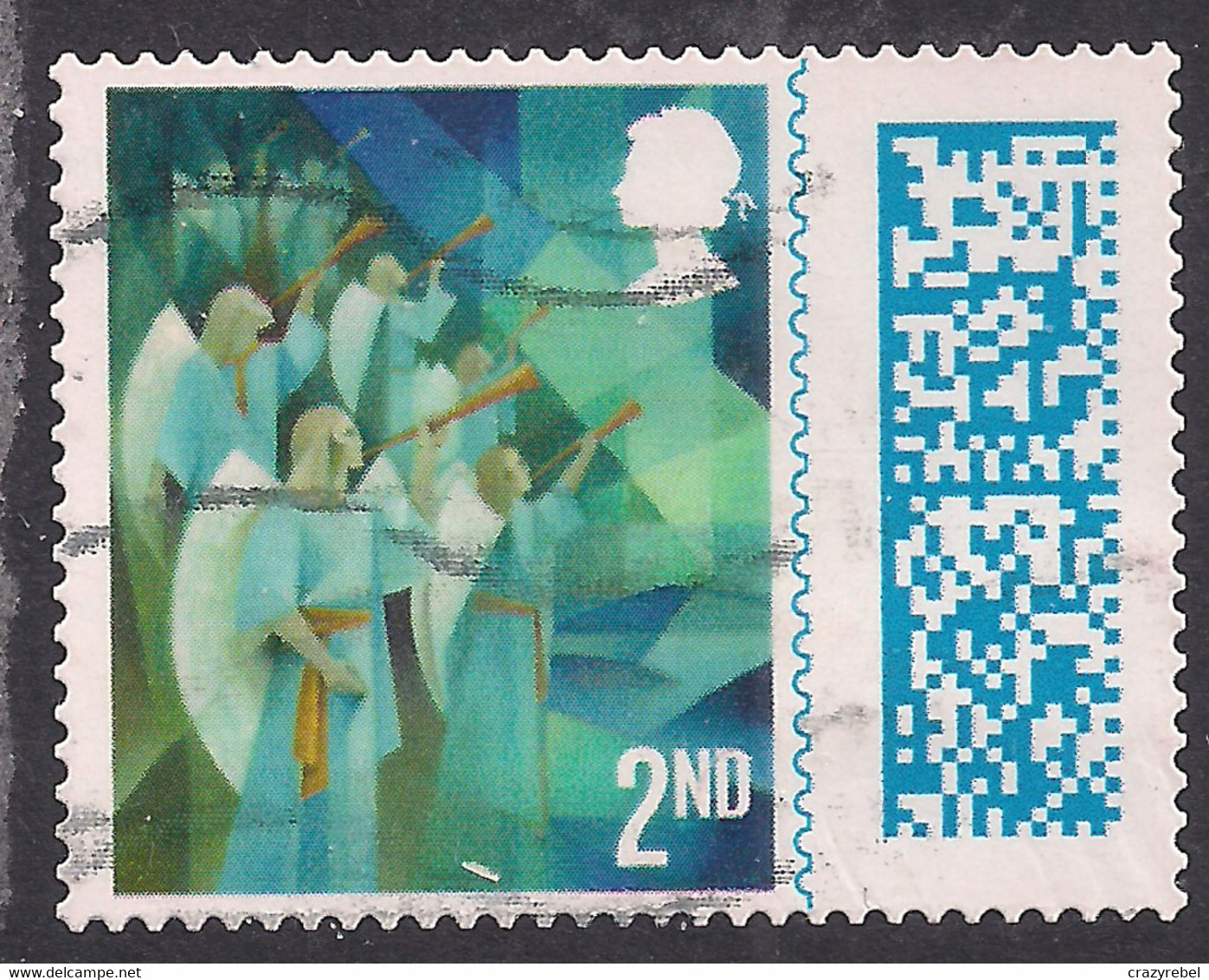G 2021 QE2 2nd Christmas Angels Used & Bar Coded ( K835 ) - Non Classés