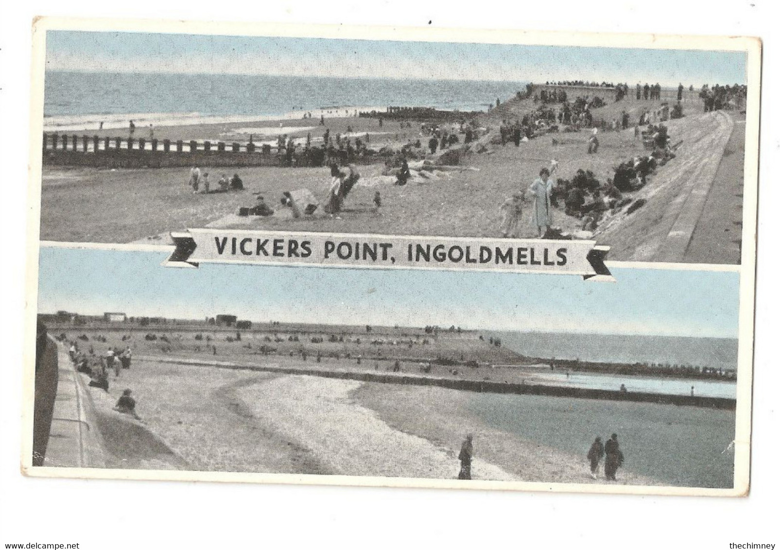 Vickers Point Ingoldmells To Mr & Mrs Bass 7 Rawson Avenue Bradford 3 Yorkshire - Otros & Sin Clasificación