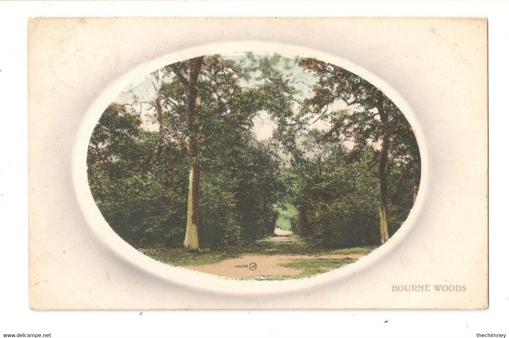 Bourne Woods Lincolnshire Used But Stamp Removed - Altri & Non Classificati