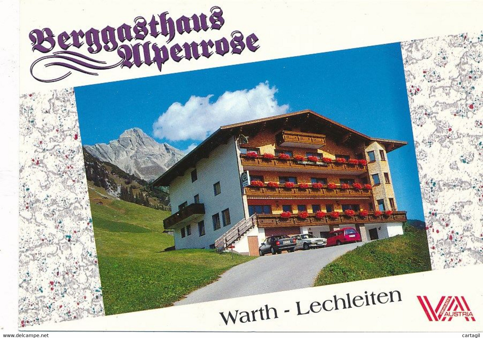 CPM GF-30118--Autriche Osterreich -Warth Lechleiten -Berg Gasthaus  "Alpenrose"--Envoi Gratuit - Warth