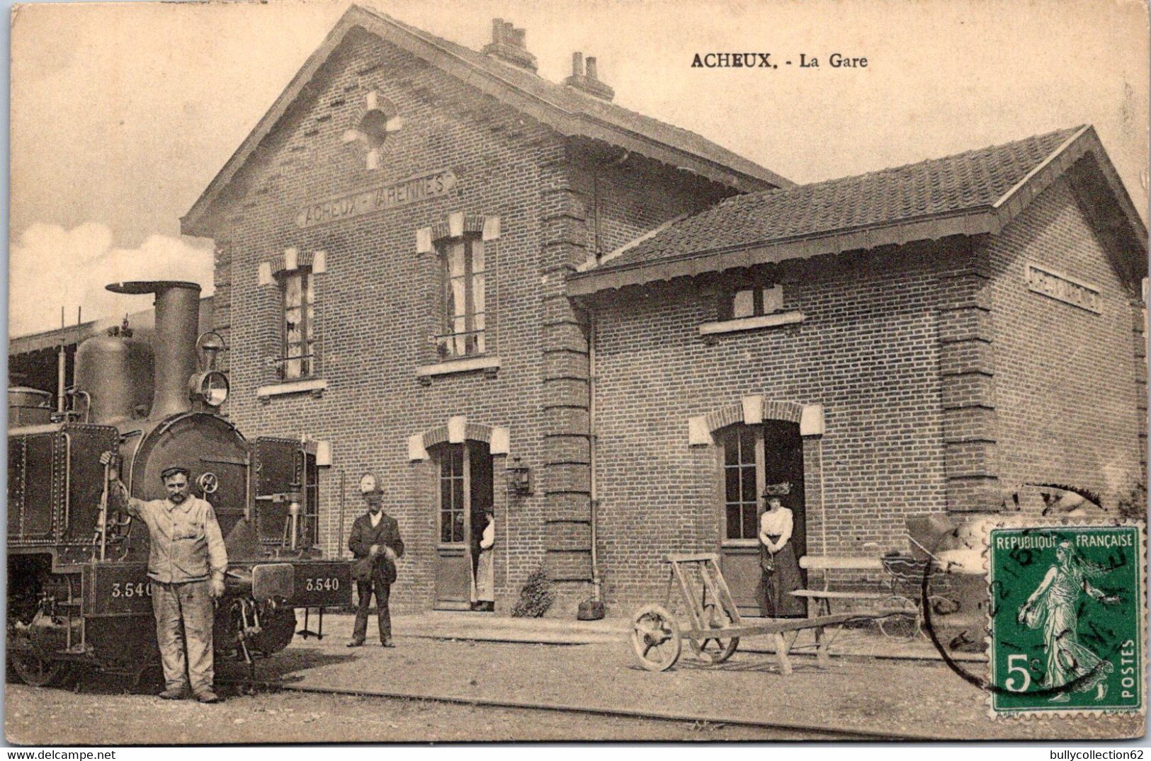 CPA - SELECTION - ACHEUX - La Gare - Acheux En Amienois