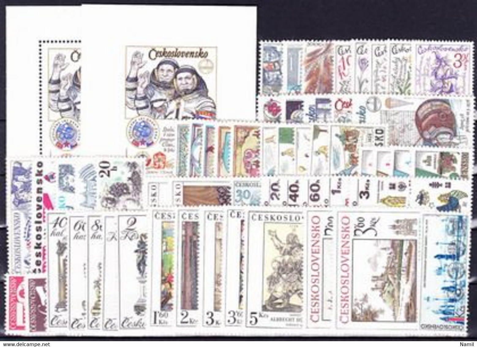 ** Tchécoslovaquie 1979 Mi 2485-2541+Bl.39 A+B (Yv 2314-2367+BF 46+46a), (MNH)** L'année Complete - Komplette Jahrgänge