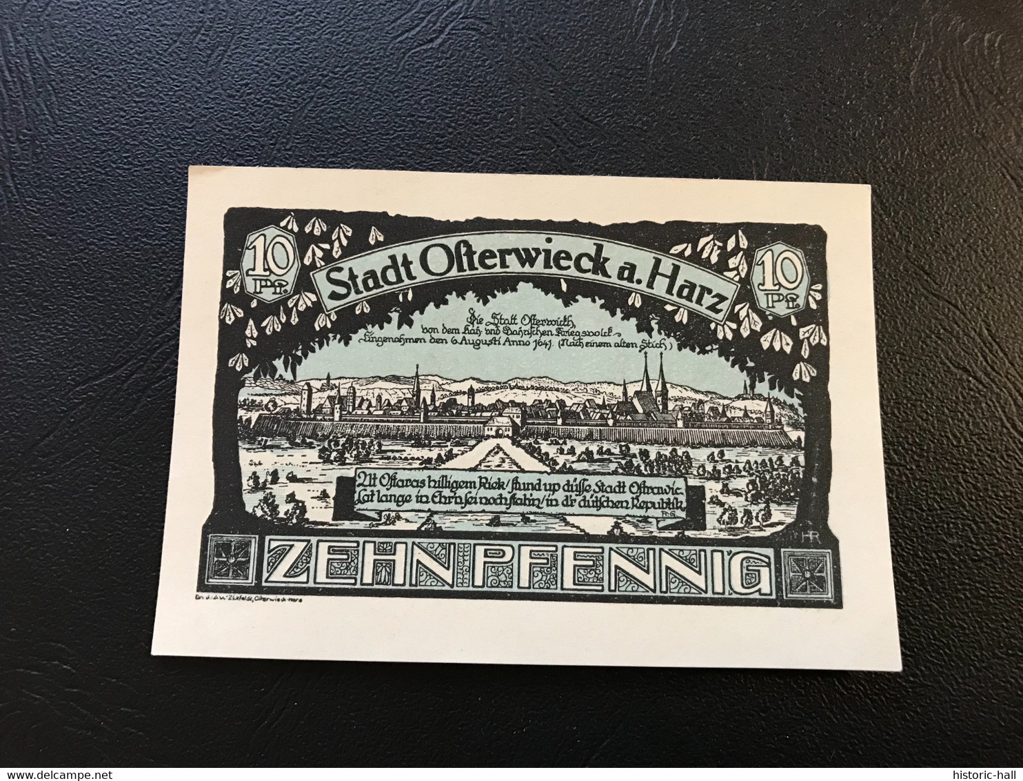 Notgeld - Billet Necéssité Allemagne - 10 Pfennig - Ofterwieck - 1921 - Ohne Zuordnung