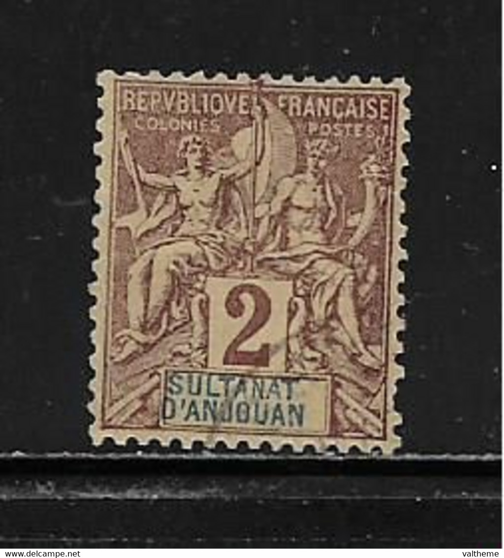 ANJOUAN (FRANJ - 22 )   1892  N° YVERT ET TELLIER  N° 2 - Used Stamps