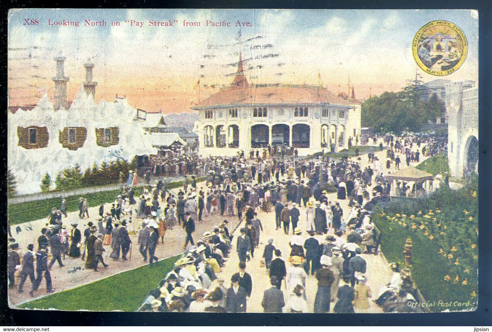 Cpa Etats Unis - Seattle 1909 - Alaska Yukon Pacific Exposition - Looking North On Pay Streak From Pacific Ave   JA22-65 - Seattle