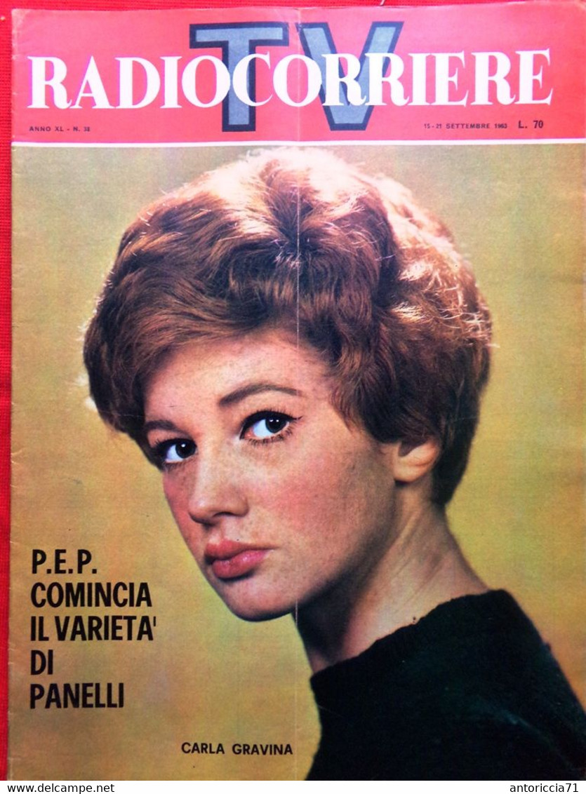 Radiocorriere TV Del 15 Settembre 1963 Panelli Cooper Gravina Fabbri Vecchietti - Télévision