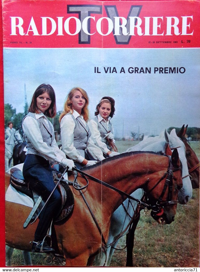 Radiocorriere TV Del 22 Settembre 1963 Gran Premio Paperino Olivecrona Pugliese - Télévision