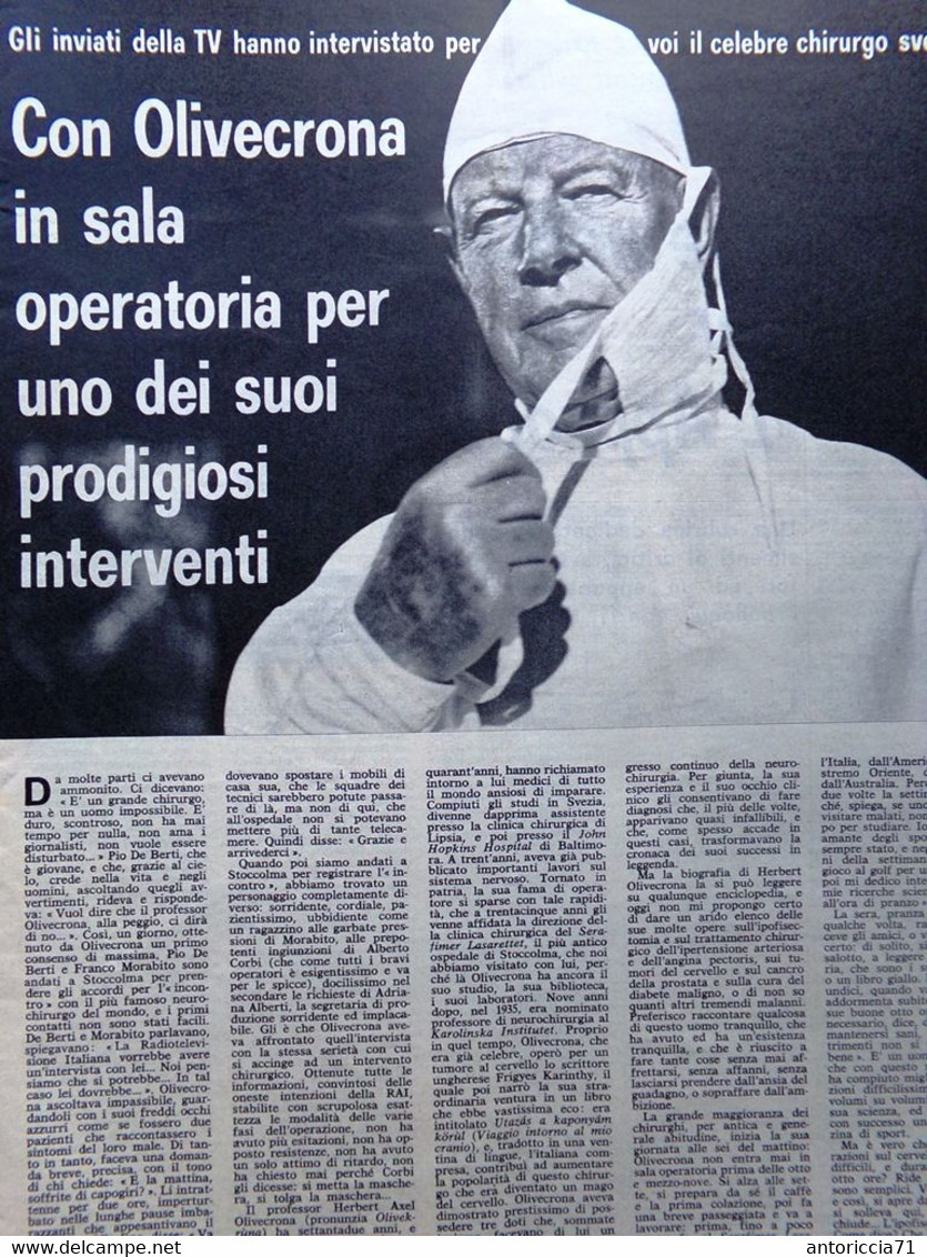 Radiocorriere TV Del 22 Settembre 1963 Gran Premio Paperino Olivecrona Pugliese - Télévision