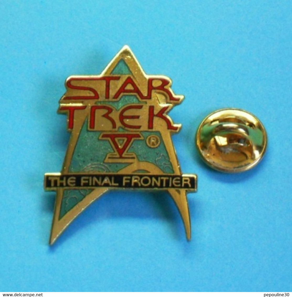 1 PIN'S //  ** STAR TREK V® / L'ULTIME FRONTIÈRE ** . (© & ® 1989 P.P.C.)