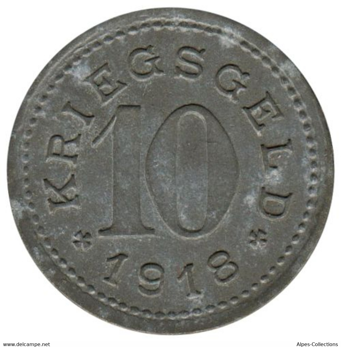 ALLEMAGNE - BALINGEN - 10.1 - Monnaie De Nécessité - 10 Pfennig 1918 - Monétaires/De Nécessité