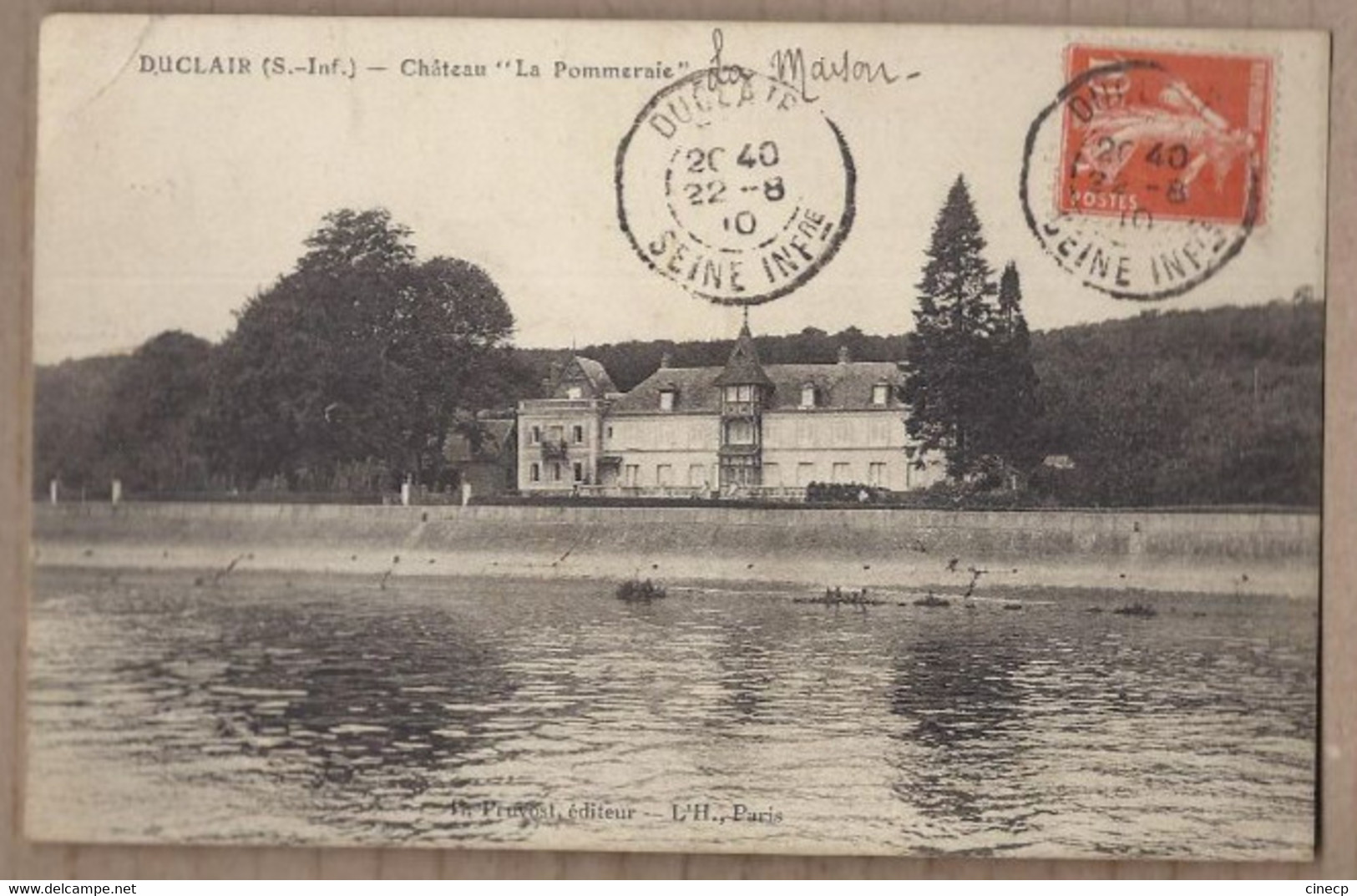 CPA 76 - DUCLAIR - Château " La Pommeraie " - TB PLAN EDIFICE Au Bord Du Cours D'eau - Duclair