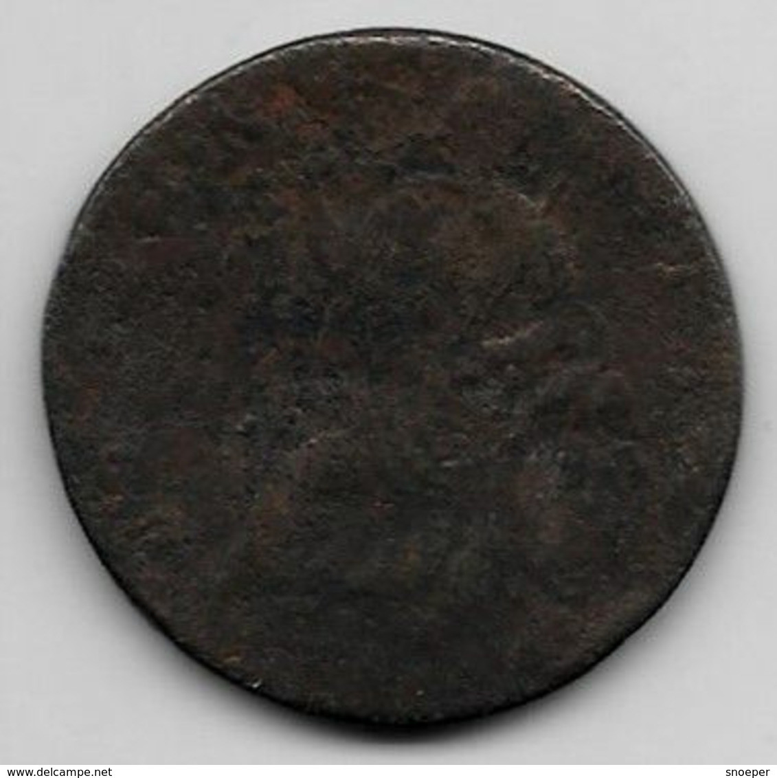 *great Britain  1/2 Penny   1694  Km 475.3  Vg+ Onley 1 Date In Km Catalog Val 52$ - B. 1/2 Penny