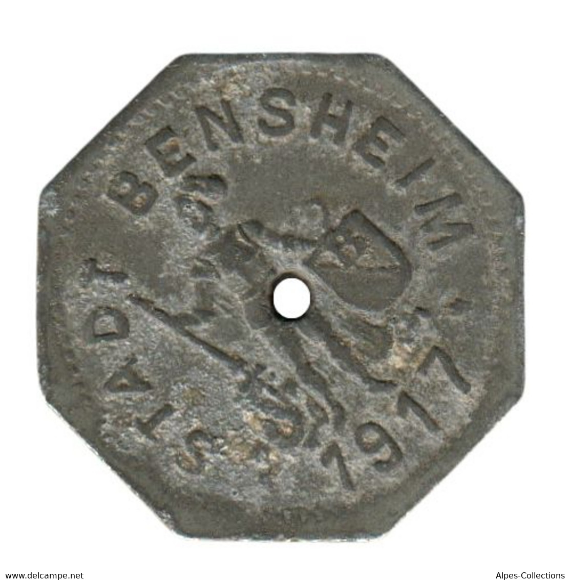 ALLEMAGNE - BENSHEIM - 05.1 - Monnaie De Nécessité - 5 Pfennig 1917 - Monétaires/De Nécessité