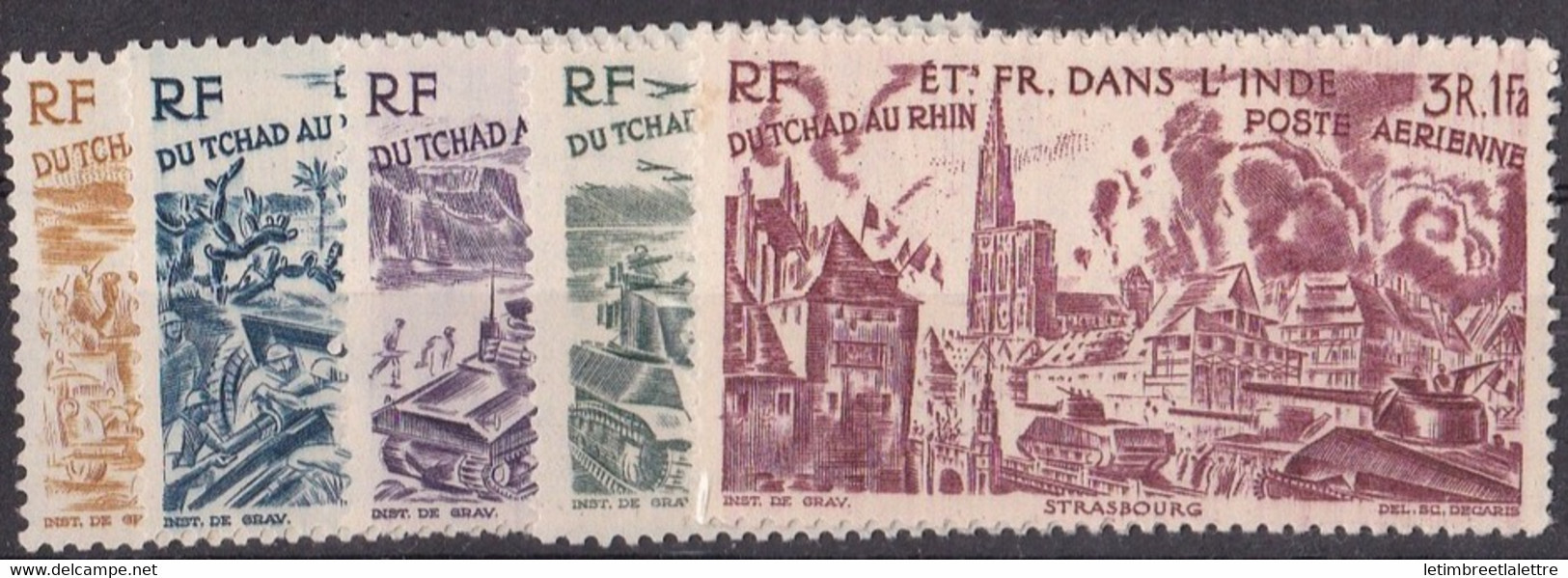 ⭐ Inde - Poste Aérienne - YT N° 11 à 16 ** - Neuf Sans Charnière - 1946 ⭐ - Unused Stamps