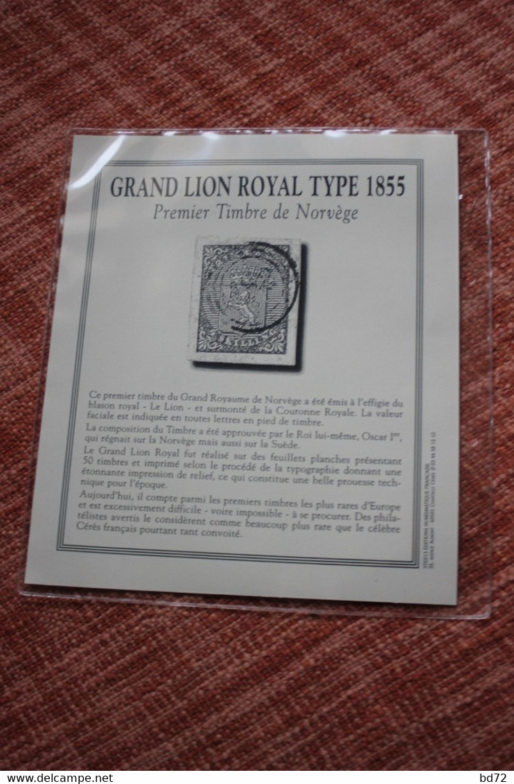 Norvège - grand lion royal type 1855