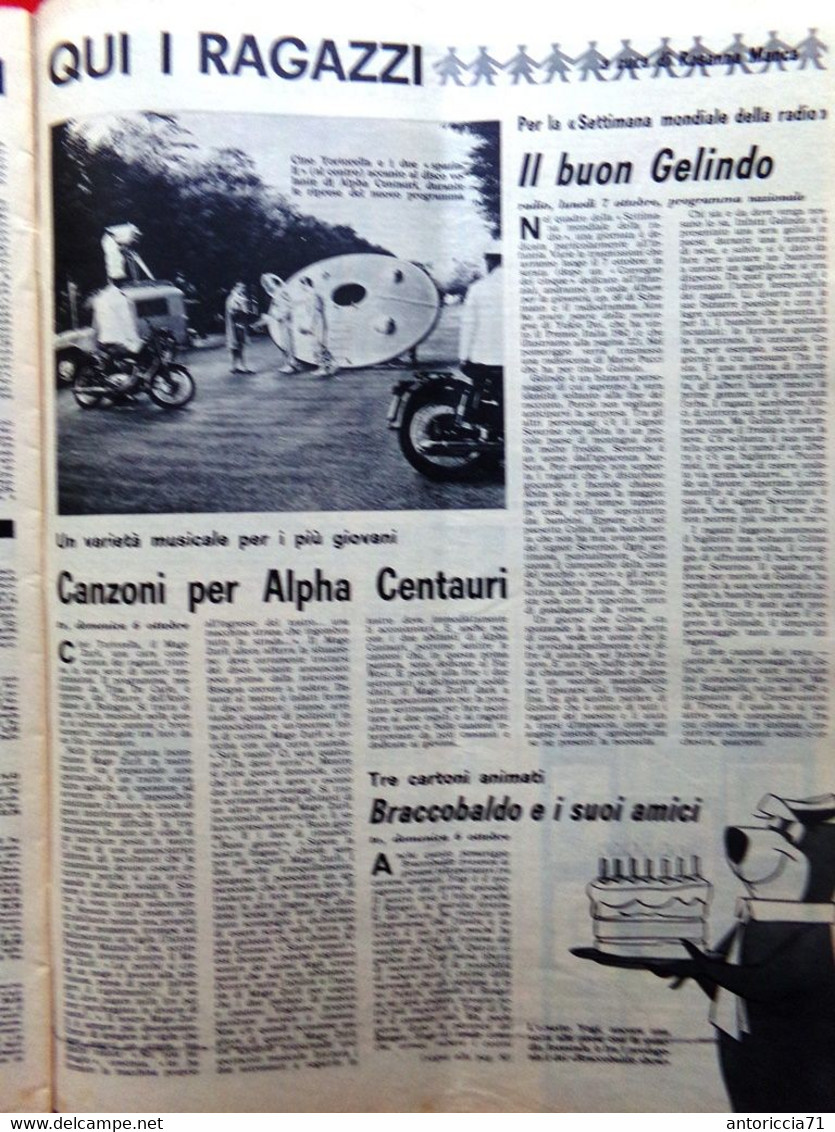 Radiocorriere TV Del 6 Ottobre 1963 Luisa Rivelli Laboratorio Rai Pianelli Terzo - Télévision