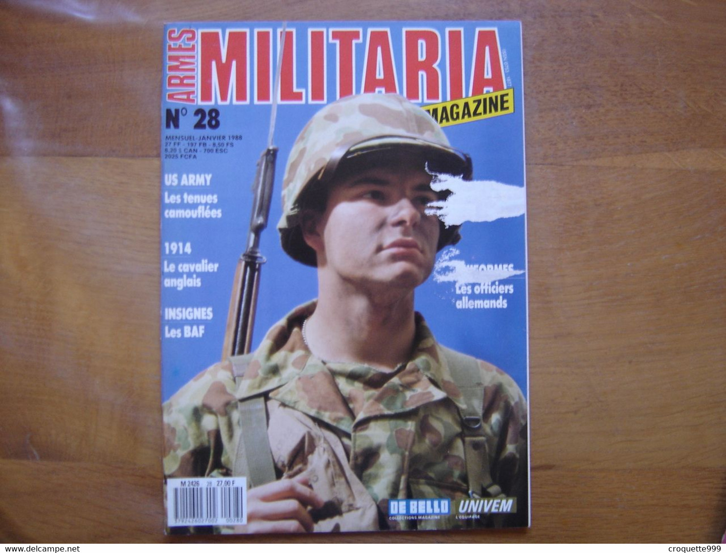 MILITARIA MAGAZINE 28 GUERRE MILITAIRES Sommaire En Photo - Armes