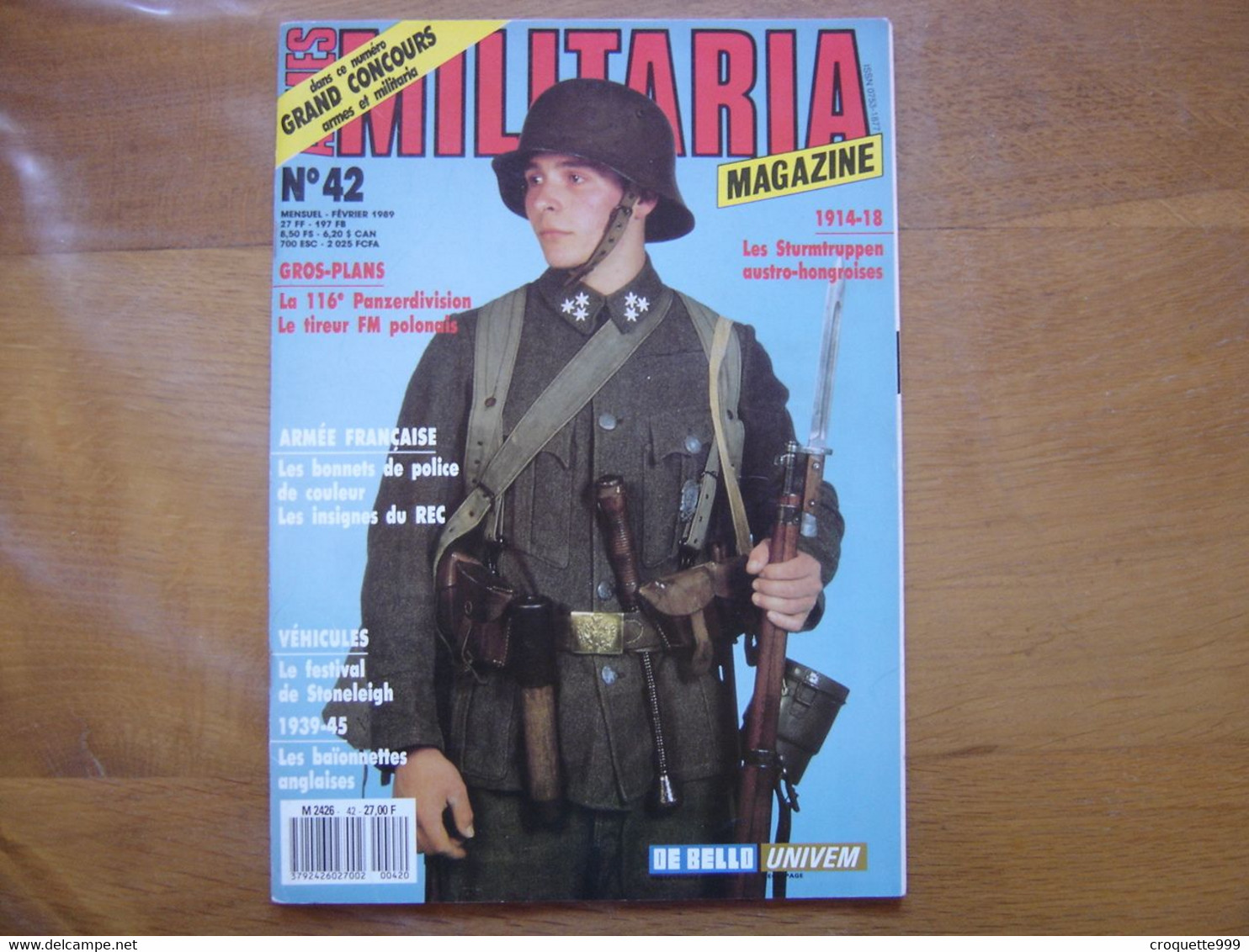 MILITARIA MAGAZINE 42 GUERRE MILITAIRES Sommaire En Photo - Armes