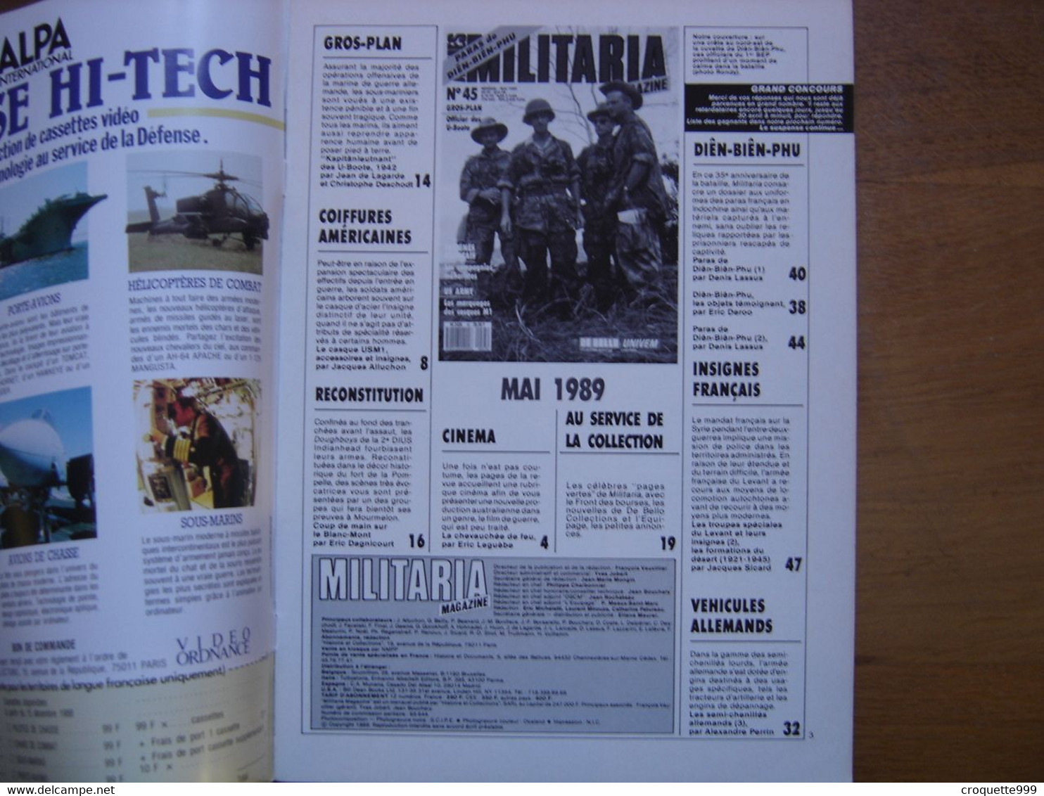 MILITARIA MAGAZINE 45 GUERRE MILITAIRES Sommaire En Photo - Waffen