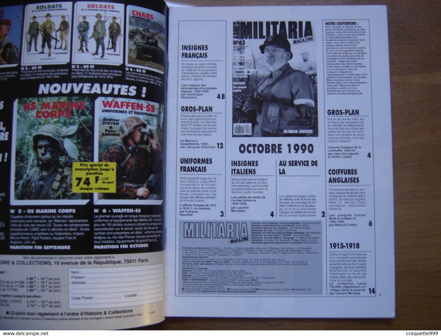 MILITARIA MAGAZINE 63 GUERRE MILITAIRES Sommaire En Photo - Waffen